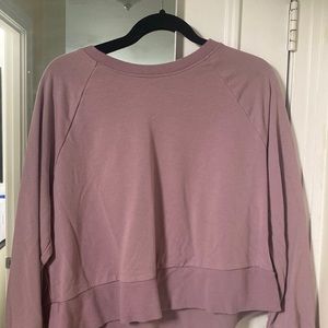 Pink crewneck athletic sweatshirt. Used 2 times